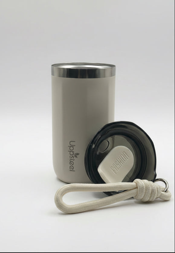 RVS Koffie- & Theebeker 300 ml – Crème | Warm & Koud