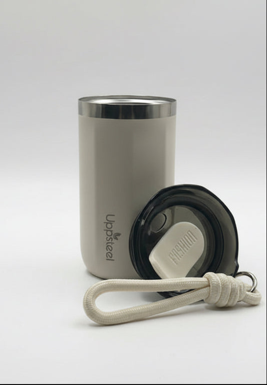 RVS Koffie- & Theebeker 300 ml – Crème | Warm & Koud