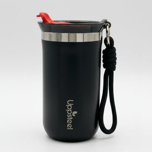 RVS Koffie- & Theebeker 300 ml – Zwart | Warm & Koud