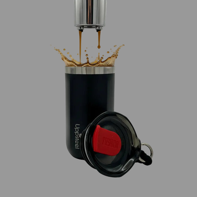 RVS Koffie- & Theebeker 300 ml – Zwart | Warm & Koud