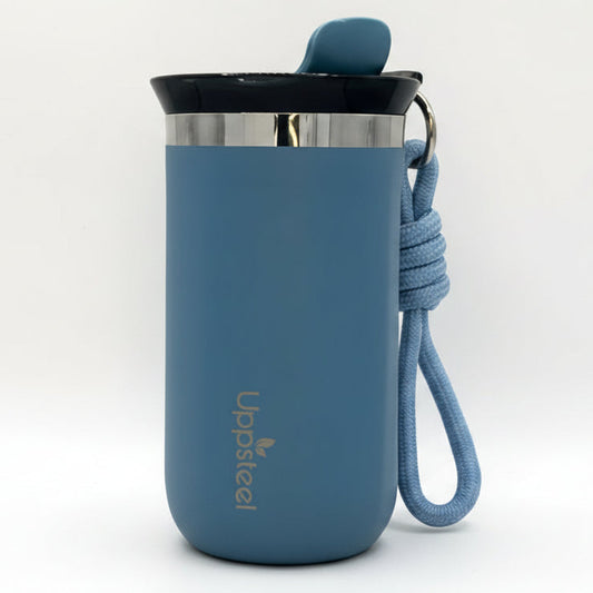 RVS Koffie- & Theebeker 300 ml – Blauw| Warm & Koud