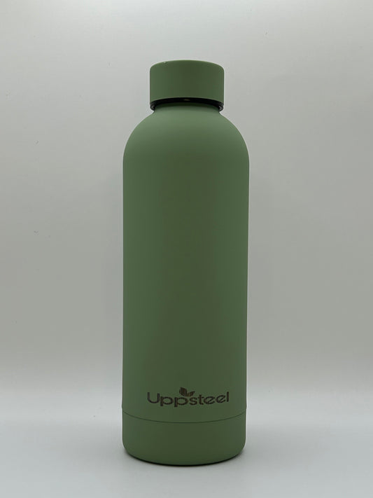 RVS Waterfles 500 ml – Mintgroen | Warm & Koud