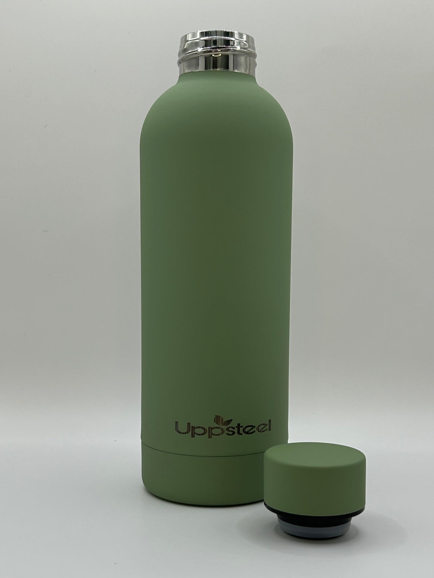 RVS Waterfles 500 ml – Mintgroen | Warm & Koud