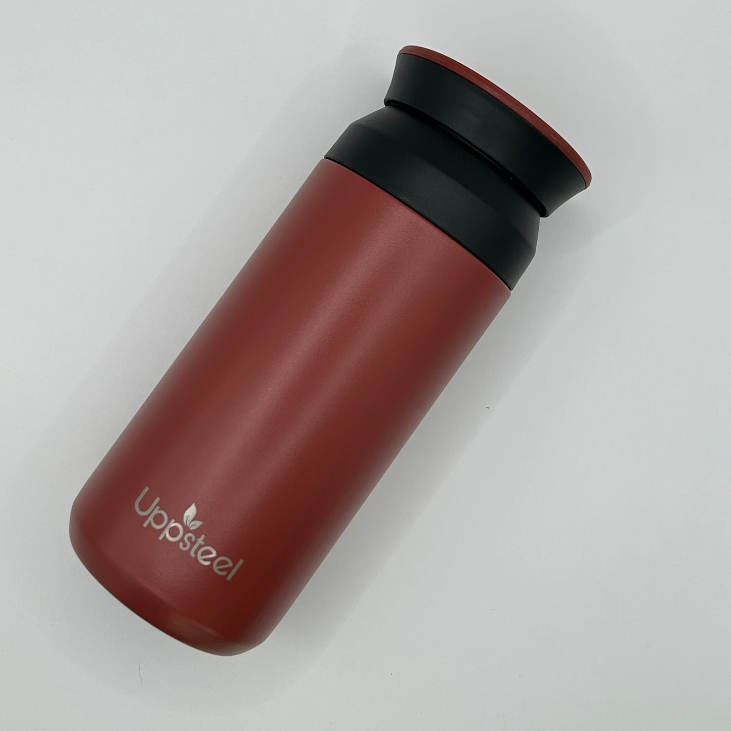 RVS Koffie- & Theebeker 350 ml – Rood | Met 2 Deksels