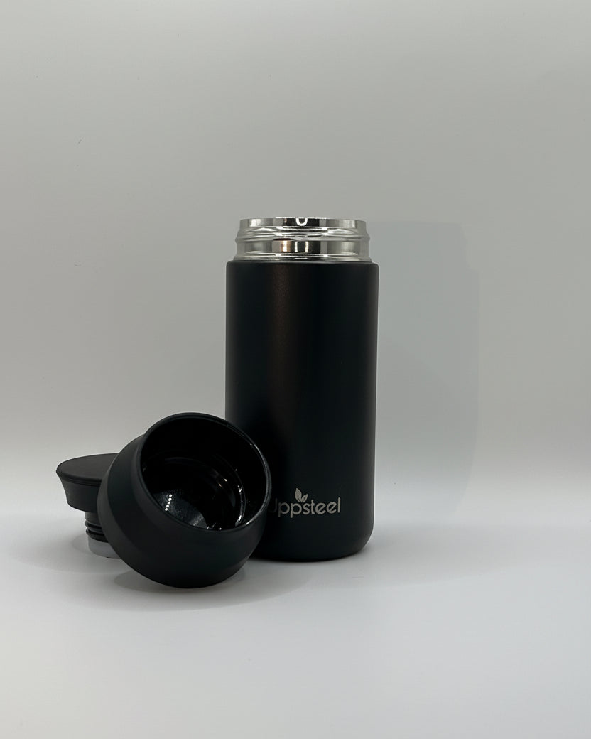 350 ml Koffie/Thee Beker – RVS & BPA-vrij – Met 2 Handige Deksels